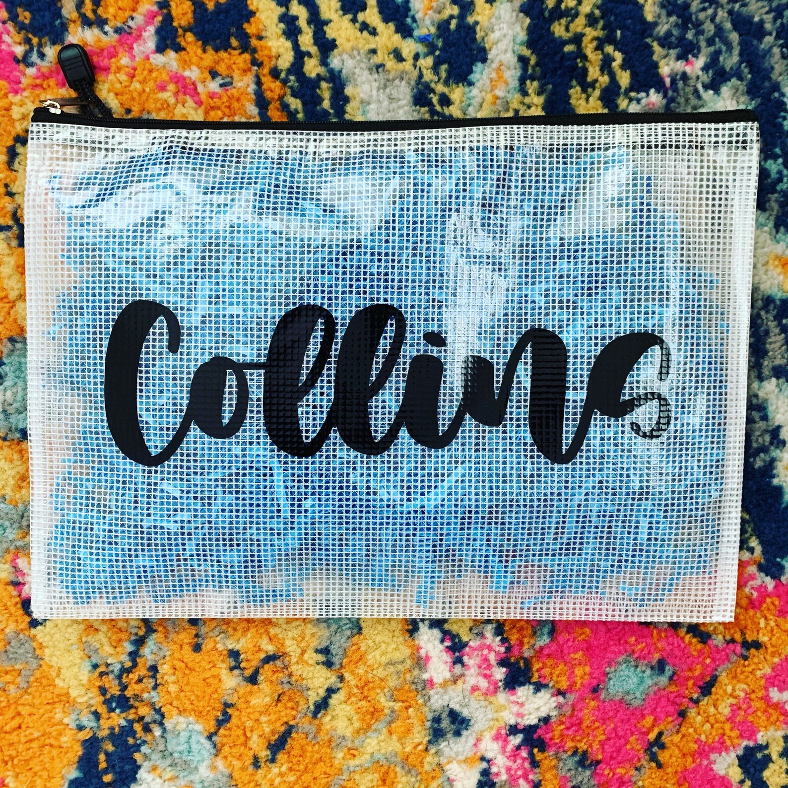 Custom Name Pouch Name Pouches Custom Plastic Pouch Etsy