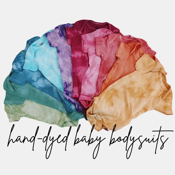 Body bébé manches courtes tie-dye - Body bébé - Body bébé bio - Tie Dye - Boho Baby - Baby Tie Dye - enfant Tie Dye