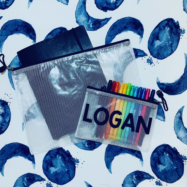 Custom Name Pouch Name Pouches Custom Plastic Pouch Etsy Israel