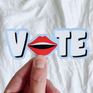 Vote Sticker: Waterproof Vinyl Laptop Decal
