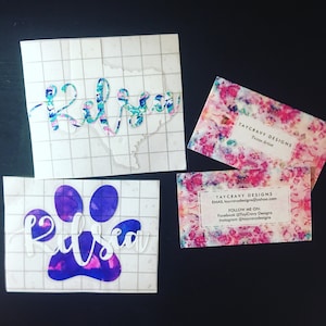 Custom Name Decal Stickers - Vinyl Decal- Hydroflask Decal -  Laptop Decal - Tablet Decal - Tumbler Decal - Car Decal - Yeti Decal