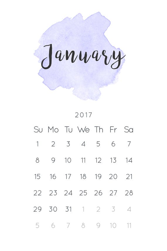 17 18 Calendar Template 12x18 Photo Simple Wall Etsy 17 18 Calendar Template 12x18 Photo Simple Wall Etsy