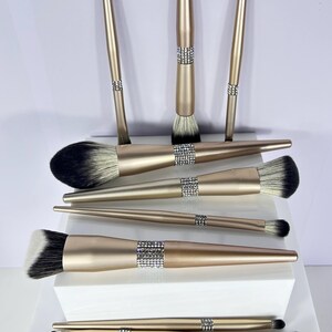 Gold Strass Glam Make-up Pinsel-Set
