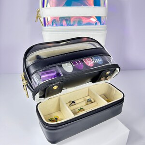 Makeup Jewelry Organizer , Large Makeup Bag, Cosmetic Travel Storage, Gift for Her, Mothers Day Gift, Makeup Organizer Jewelry Box
