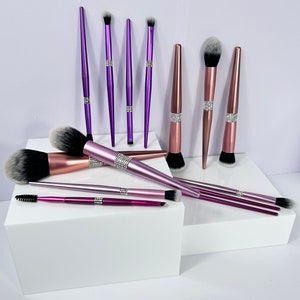 14 Teiliges Strass Glam Make Up Pinsel Set