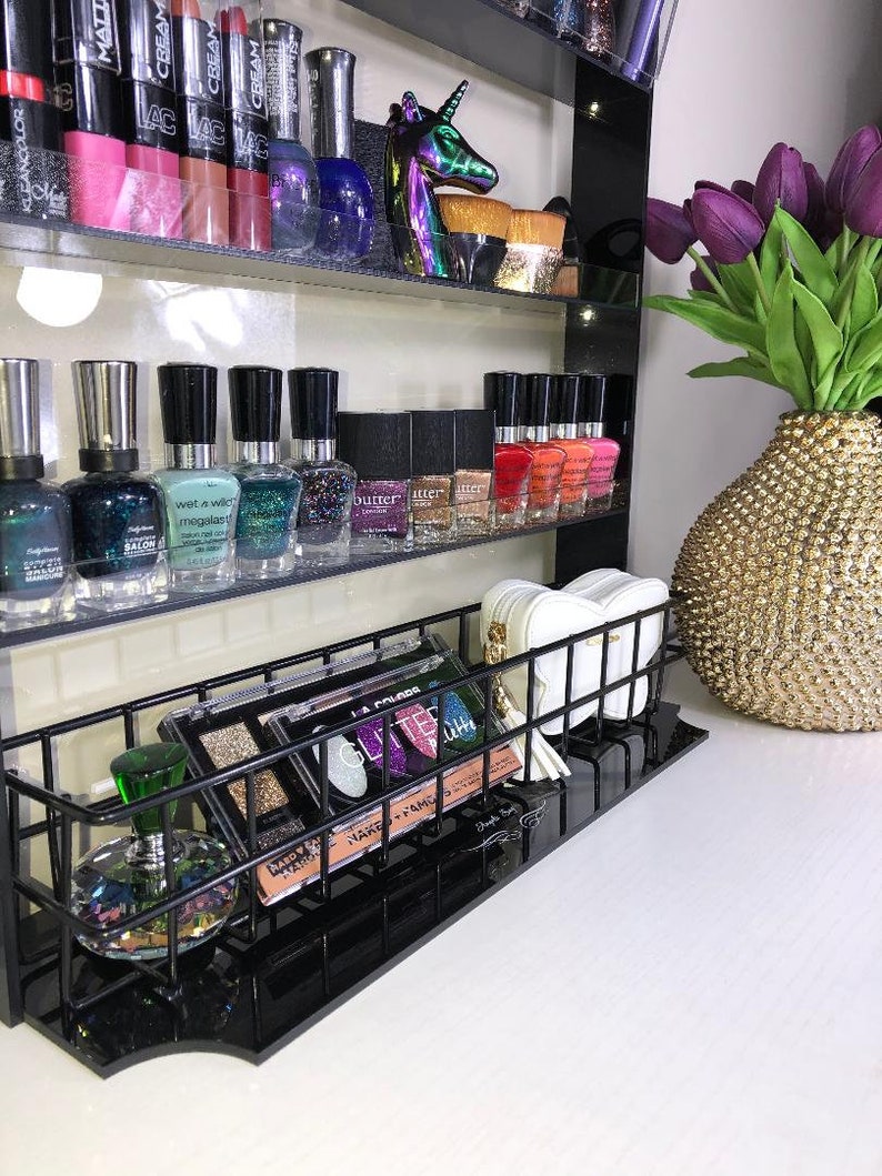 Wall Mounted Makeup Organizer Etsy