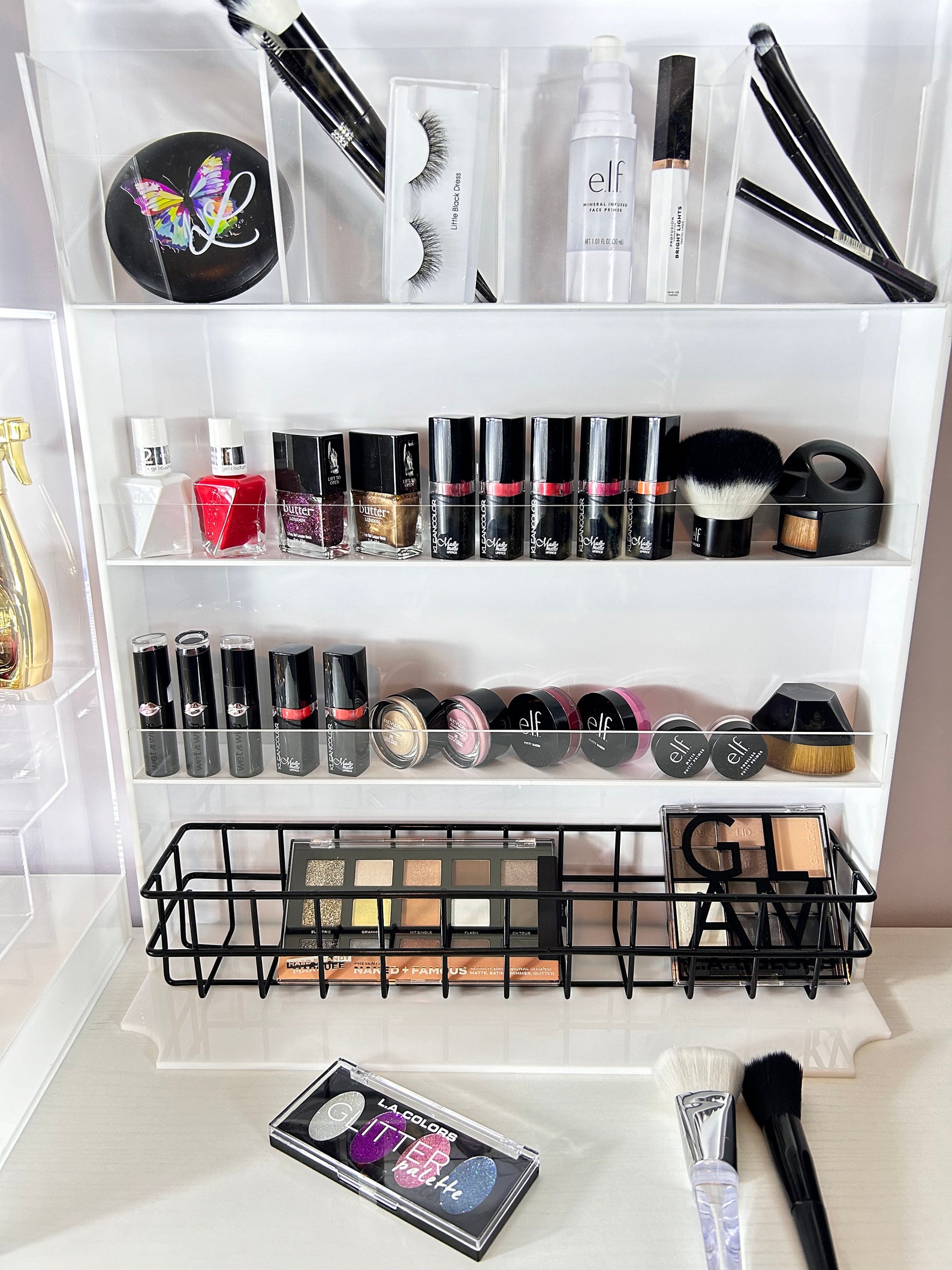 Makeup Organizer On Wallnull