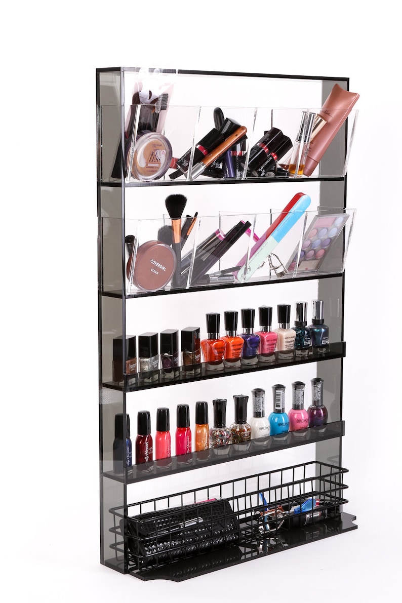 Wall Mounted Makeup Organizer Etsy