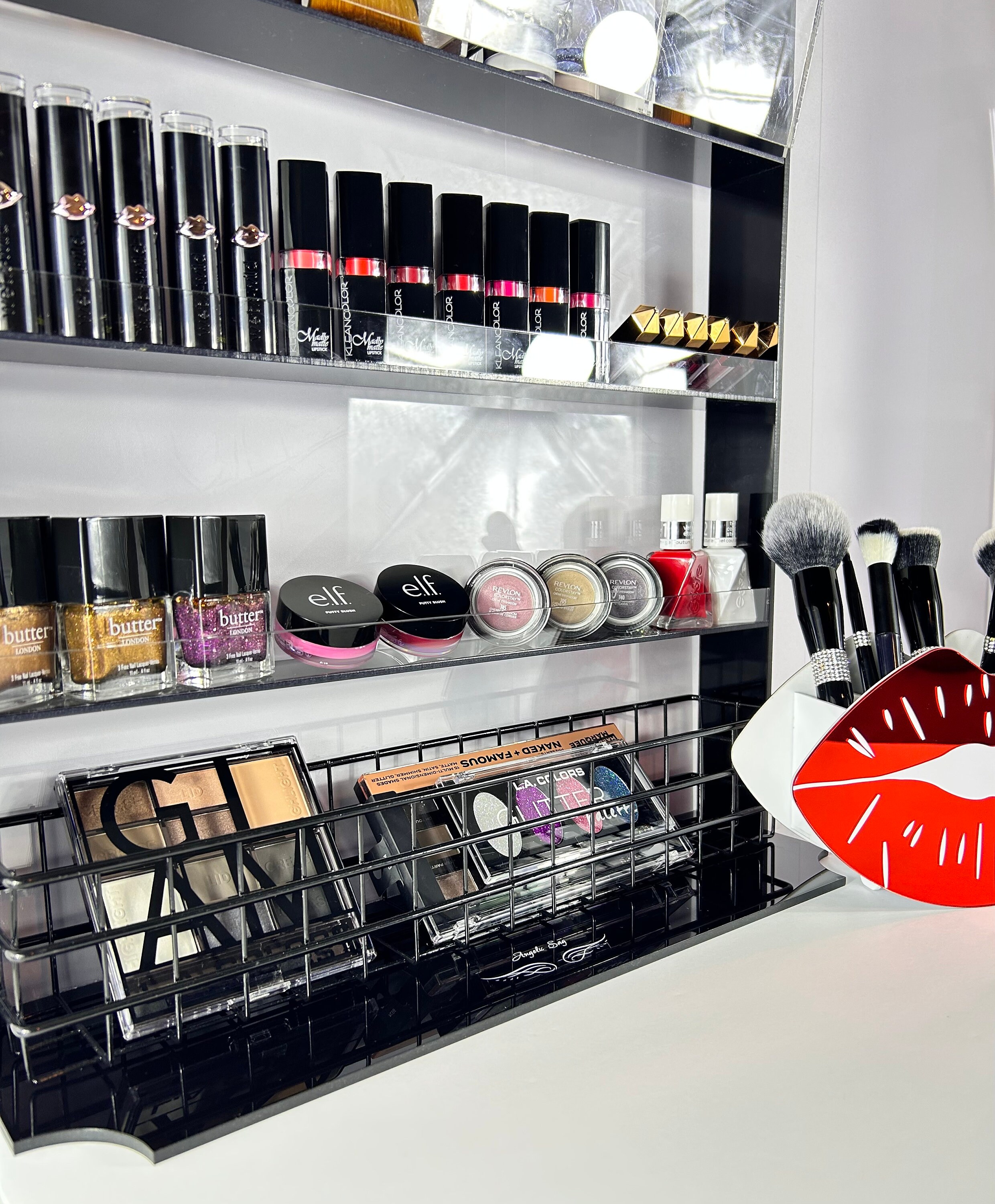 Wall Mounted Makeup Organizer Etsy