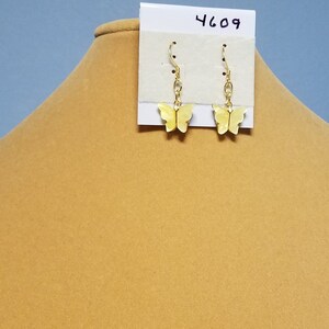 Earrings Yellow Butterfly 4609