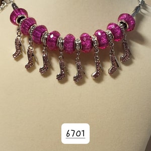 Pink Large Bead Bracelet 6701