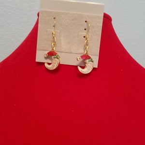 Earrings Father Christmas Moon 3033