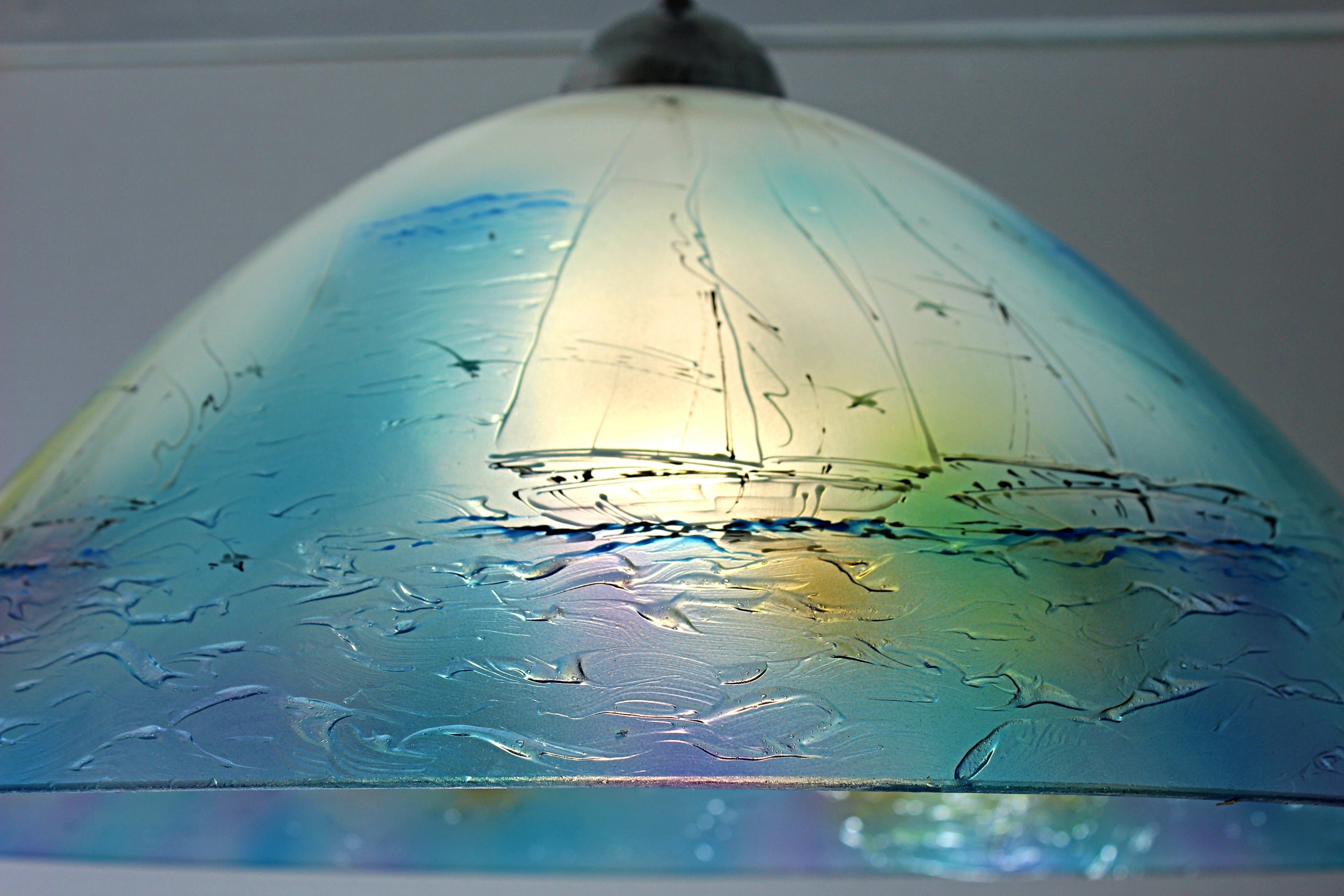 Coastal Lighting Pendant Light Artistic Lighting Nautical | Etsy