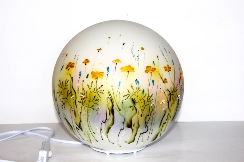 Table Glass lamps Desk Glass Lamps Table Lamp Vintage Bedside Glass Lamp Globe Lamp Glass Modern Table Lamp Handmade Lamp Stained Glass Lamp