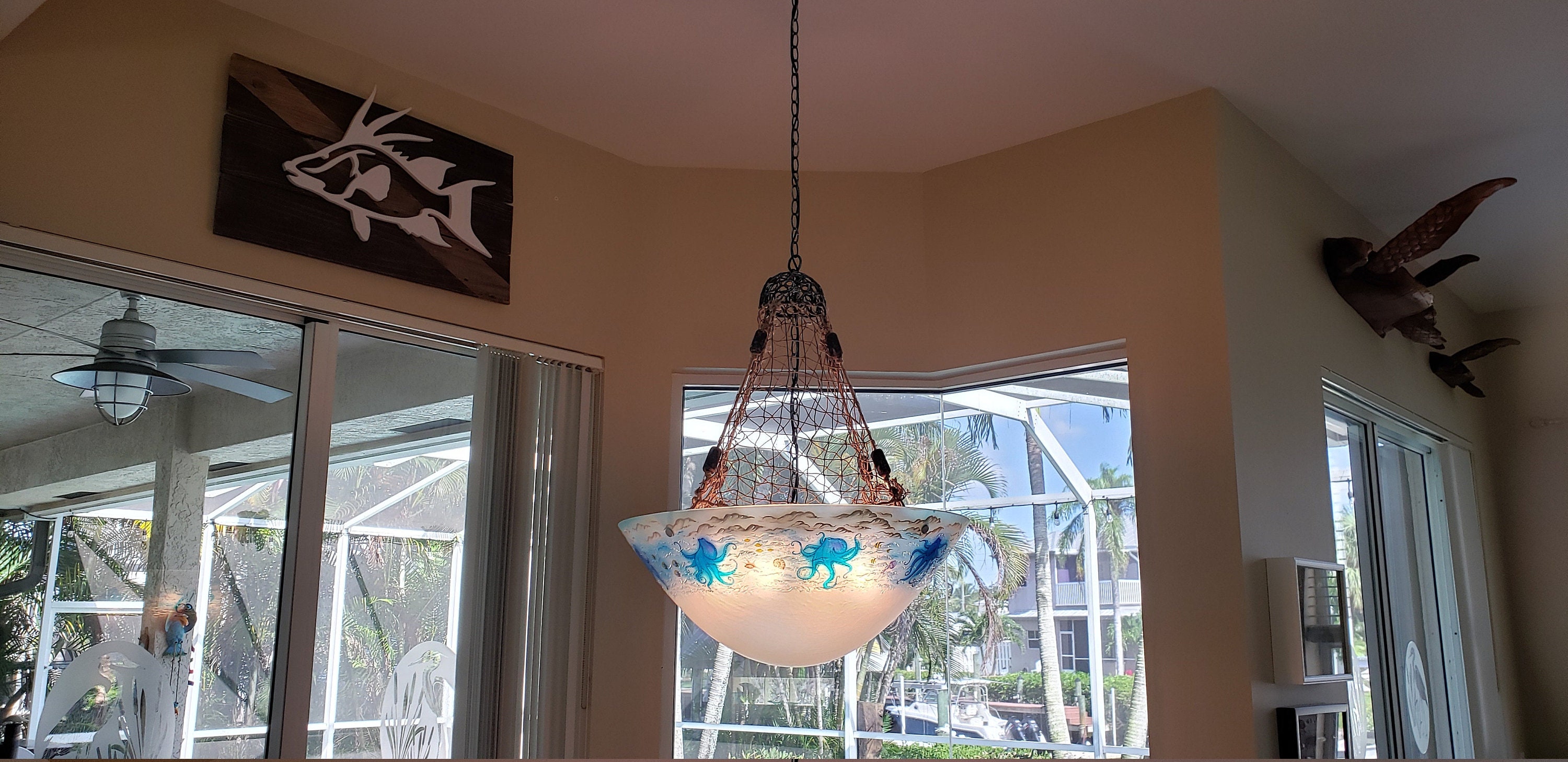 Lámpara de araña náutica Colgante Luces candelabro Lámpara de | Etsy