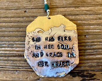 Fire in her soul necklace