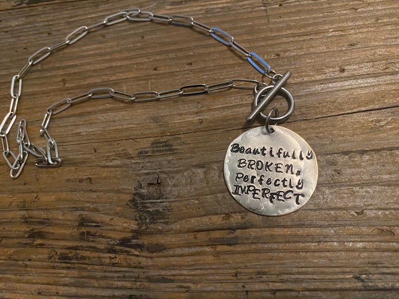 Beautifully broken, perfectly imperfect necklace image 3