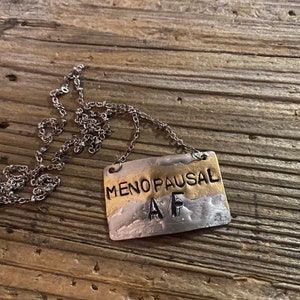 Menopausal AF necklace