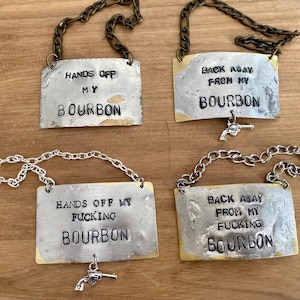BOURBON Liquor bottle charms
