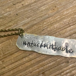 Unfuckwithable  necklace