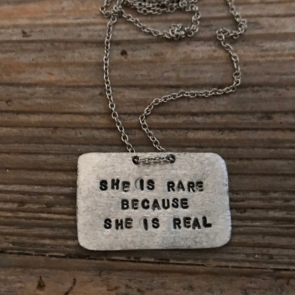She is rare necklace