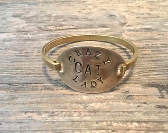 Crazy cat lady bracelet