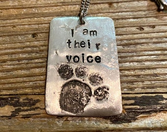 I am their voice necklace