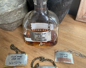 BOURBON Liquor bottle charms