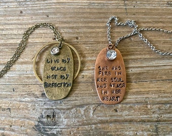 Grace phrase necklaces