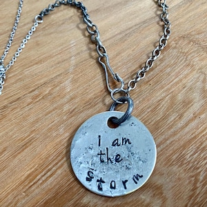 I am the storm chunky necklace