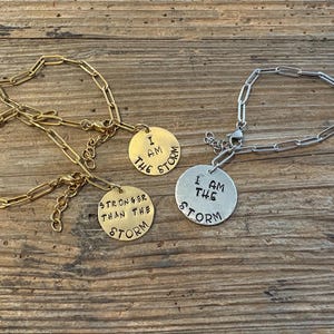 I am the storm bracelets