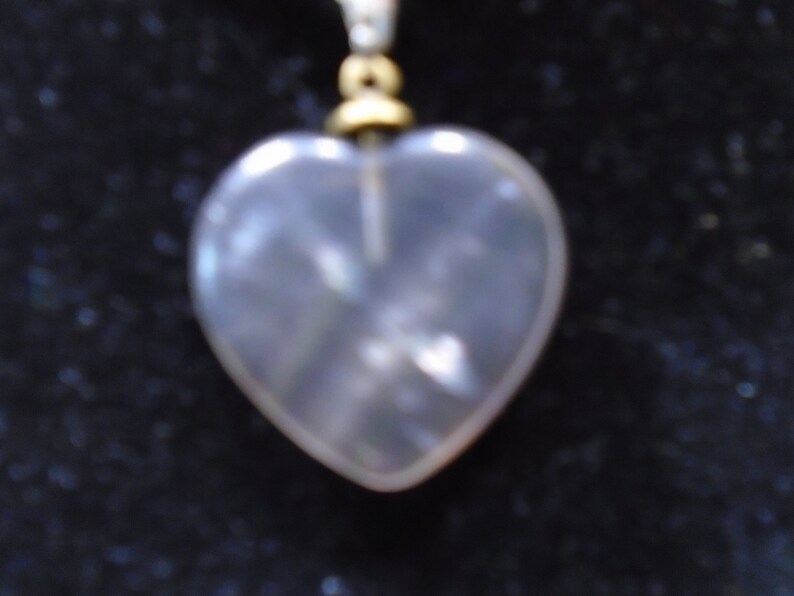 smokey quartz heart crystal necklace