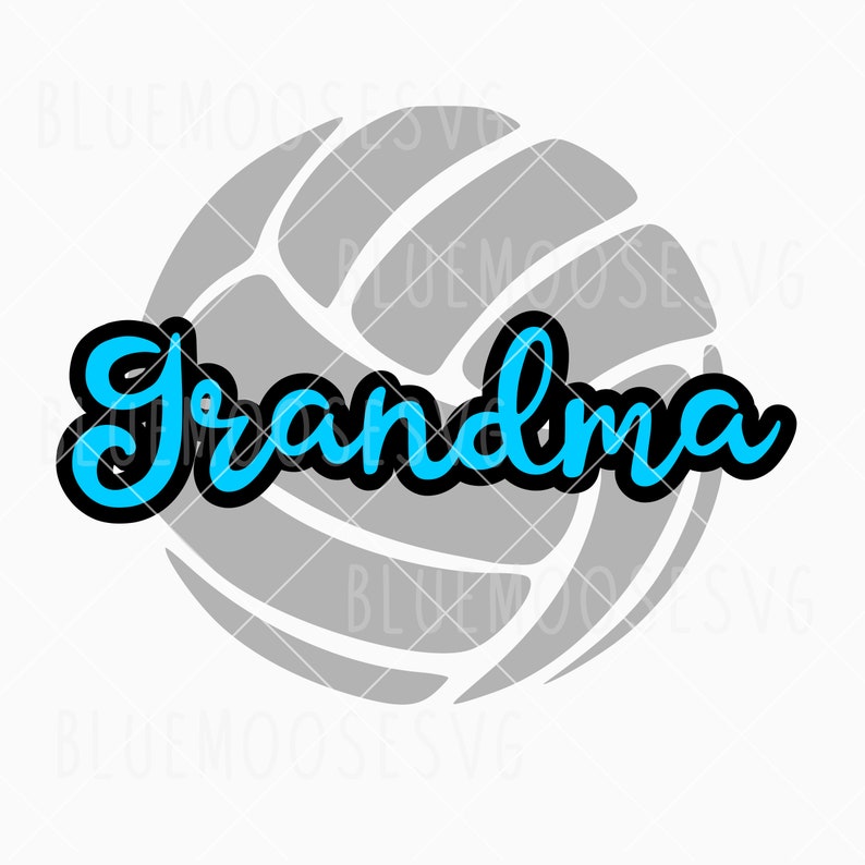 Download Outline Grandma in Volleyball team sports volleyball | Etsy