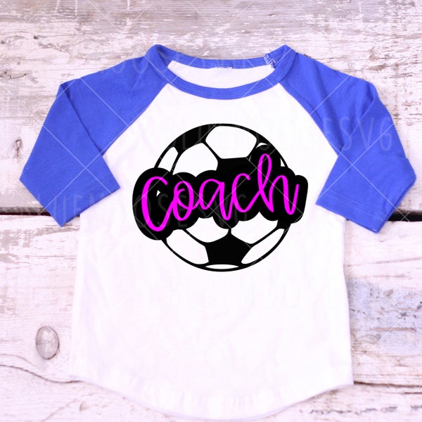 Coach in Soccer Ball, Soccer SVG, coach's gift, soccer game, team sports