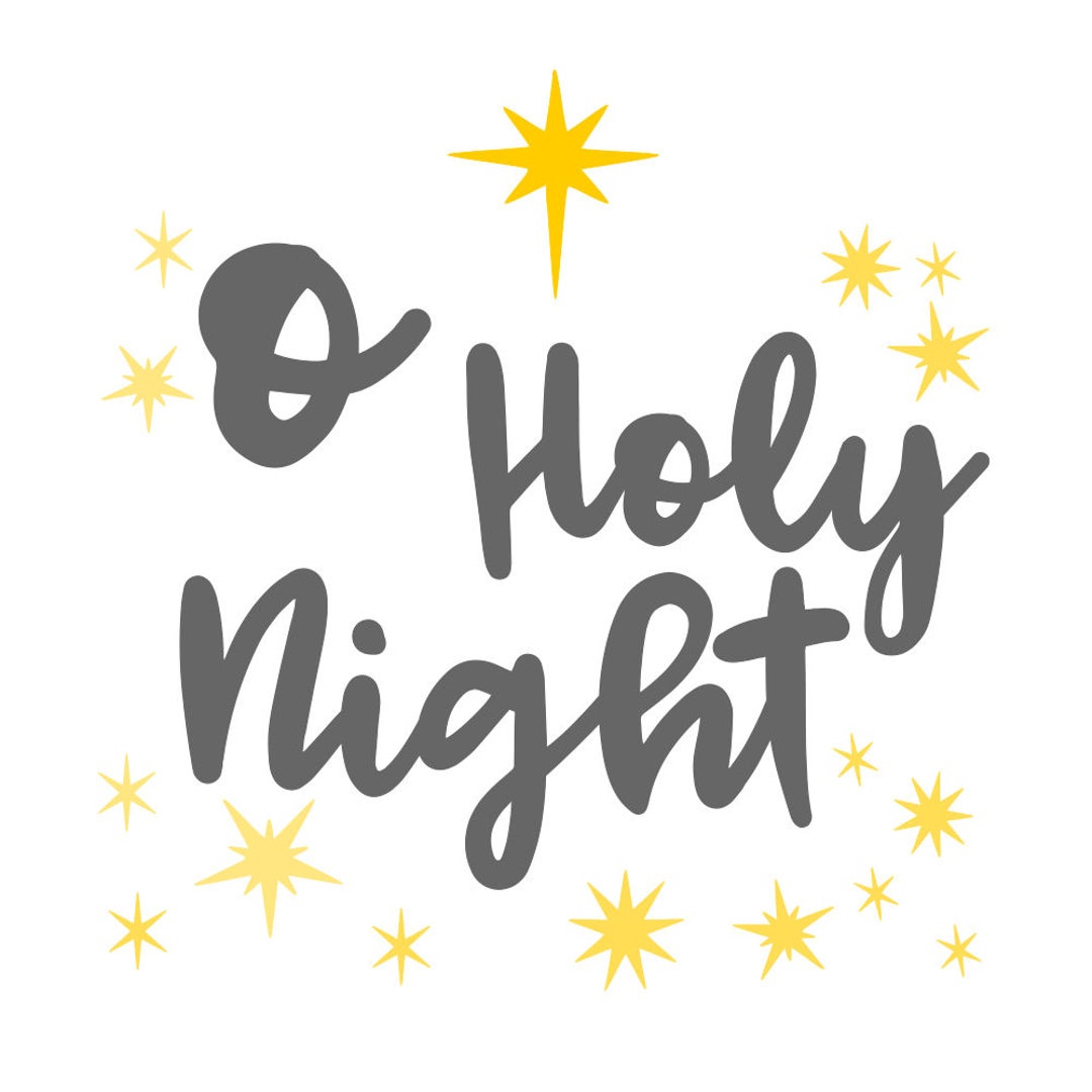 O Holy Night SVG File DXF PDF Png Cut File Blue Moose Svg Etsy