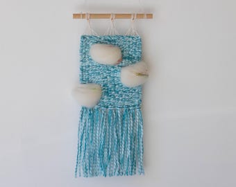 Mini Hand Woven Blue Sky Wall Hanging