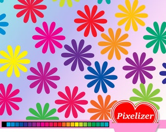 clipart shoe prints 25 colors free bonus 25 glitter etsy