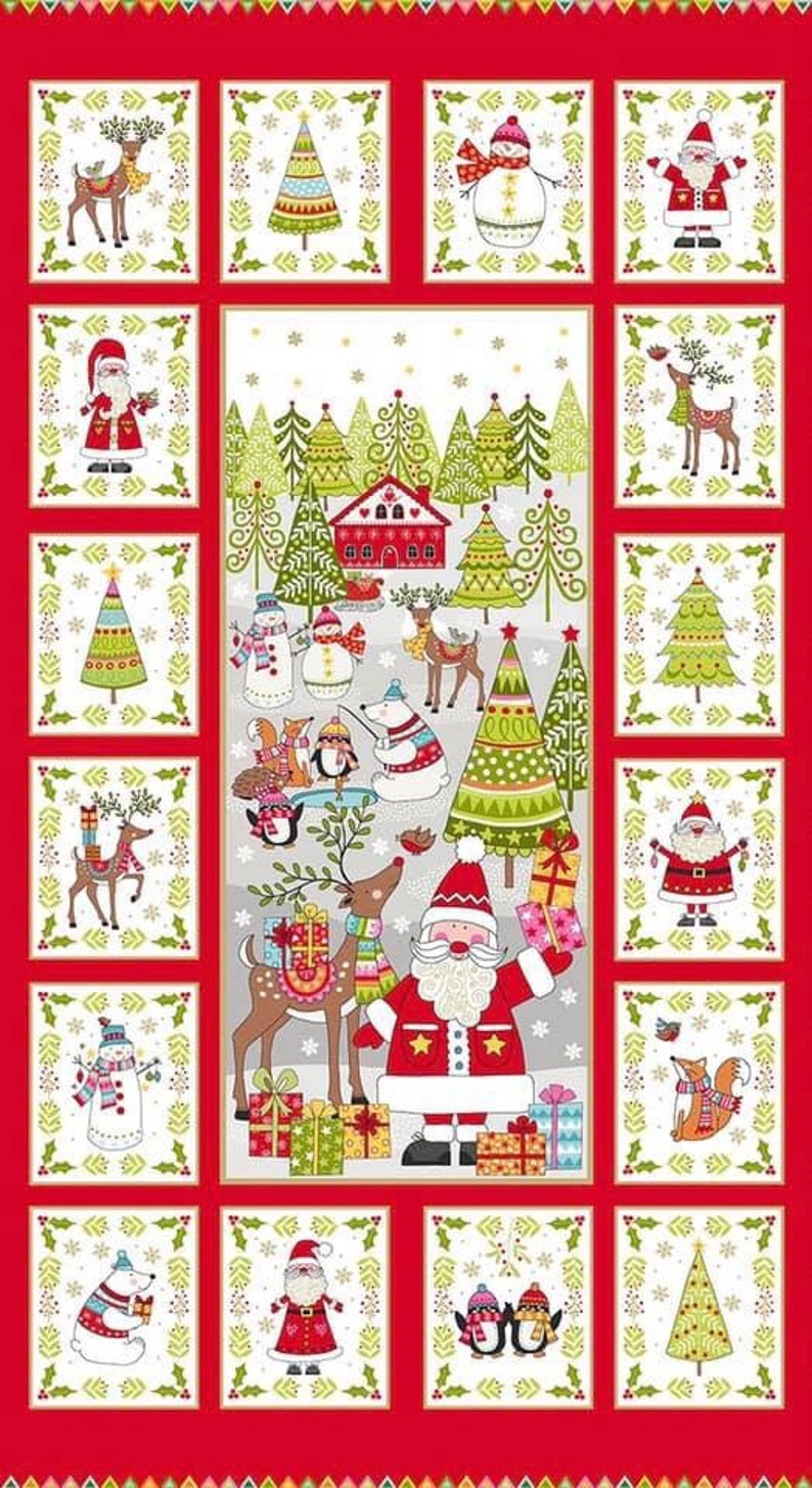 SALE. Makower Christmas Panels/advent Etsy UK