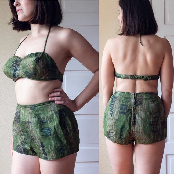 1950's Miss Hawaii Kamehameha swimsuit