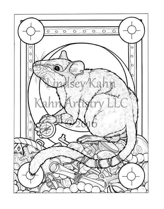 Download Coloring Page Download From Coloring Book For Adults Seven Etsy