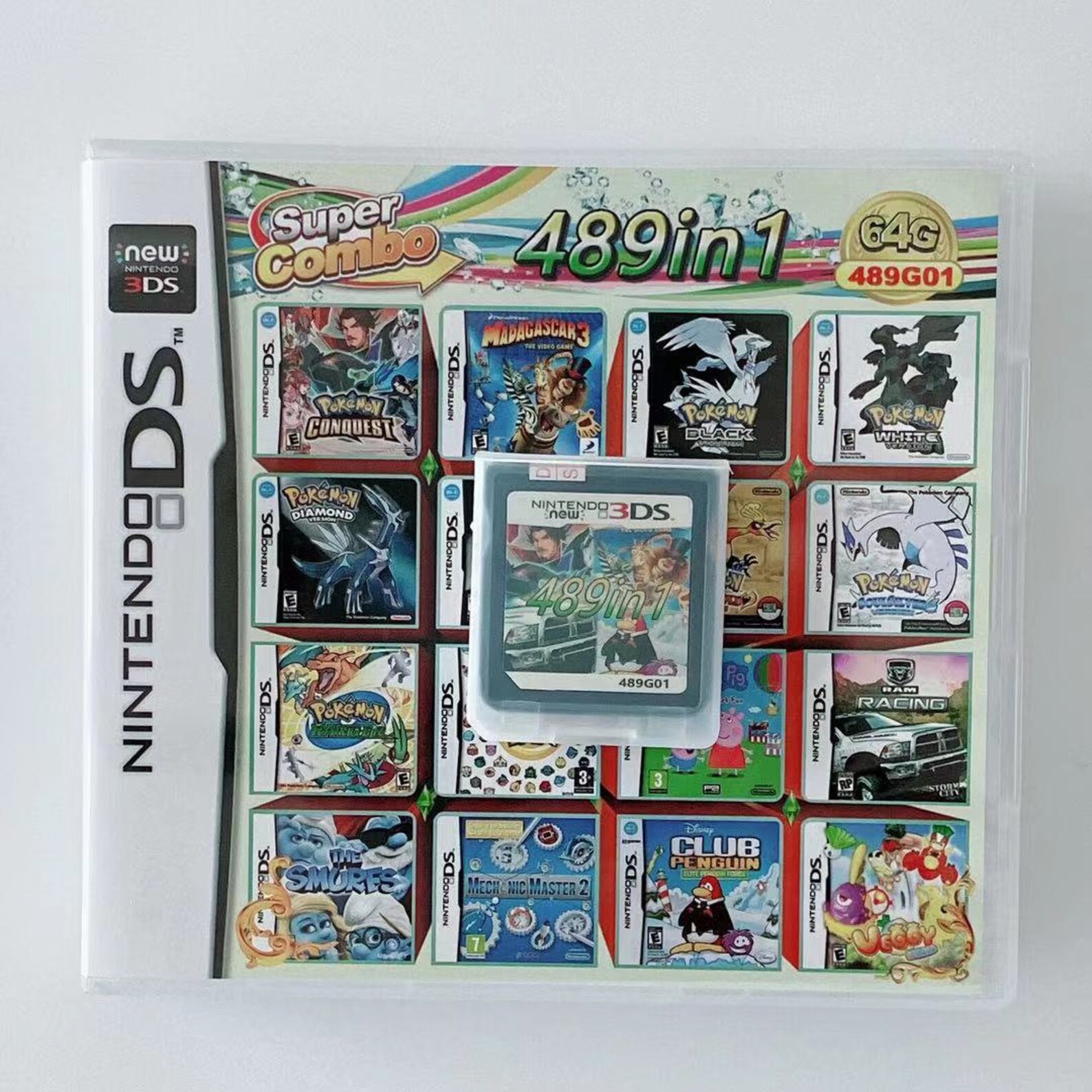 489 in 1 MULTI CART Super Combo Video Games Cartridge Card Etsy