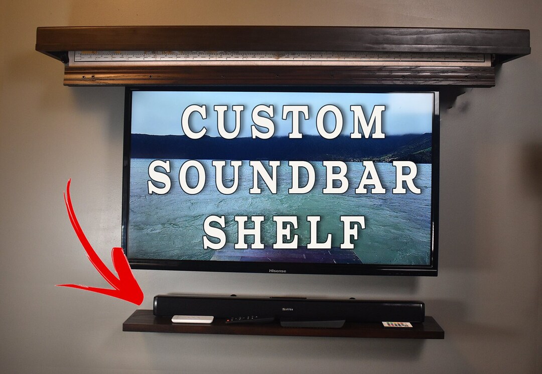 Sound Bar Shelf Custom Made Sound Bar Shelf Custom Shelf for Etsy