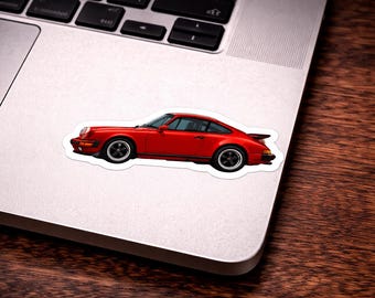Porsche 911 Sticker, Retro Car Decal, Automotive Enthusiast Gift
