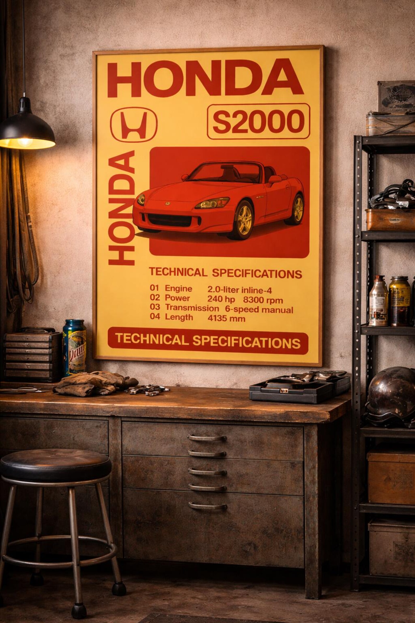 S2000 Poster Honda S2000 Poster, AP1 Wall Art, JDM Car Print, S2000 VTEC Poster ...