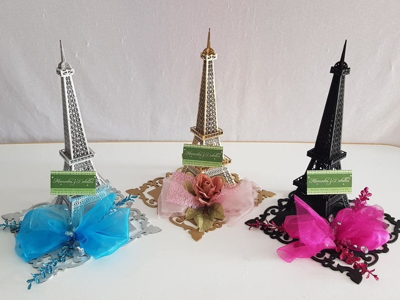 6 Eiffel Tower Table Center Quinceanera Center Sweet Center Etsy