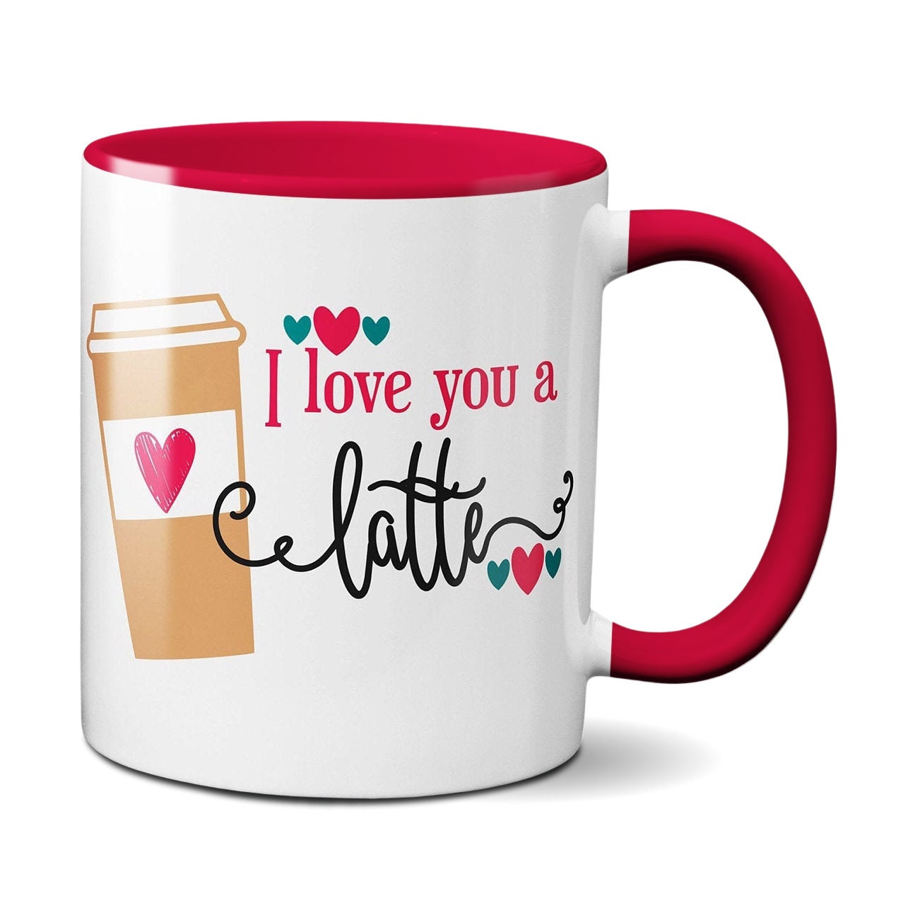 I Love You A Latte Personalized Large Coffee Mug - 15oz