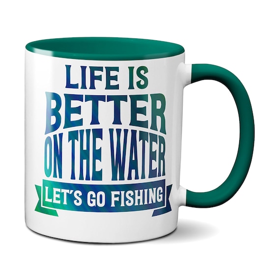 Let's Go Fishing Mug Personalized Fishing Gifts for the Fishing