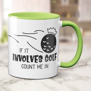 Personalized Golf Buddy Mug - Custom Golf Ball Gift for Men