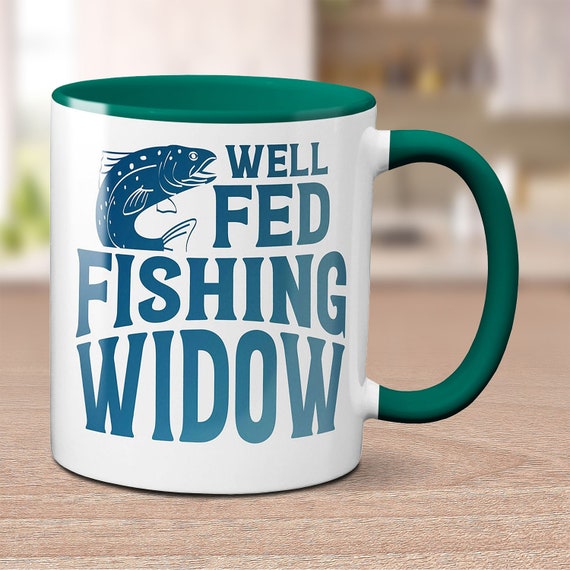 Well Fed Fishing Mug Personalized Gift for Fishermen, Funny