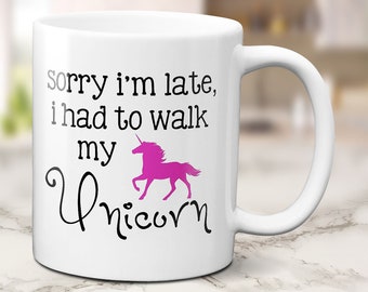 Unicorn Walk Mug - Personalized Unicorn Gifts for the Magic-Loving Coffee Lover